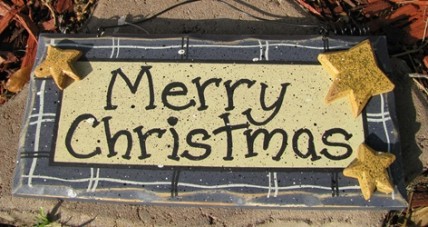 8653 - Blue Merry Christmas wood sign 8653 - Blue Merry Christmas wood sign