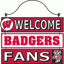 86649-Welcome Badgers Fan Sign
