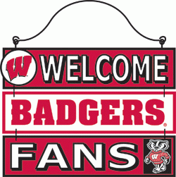 86649-Welcome Badgers Fan Sign