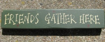  M9002FGH - Friends Gather Here Wood block 