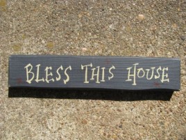 M9005BTH- Bless This House wood block