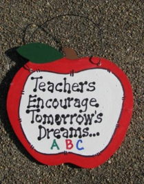Teachers Gifts - 9171TE Teachers Encourage Tomorrow's Dreams Apple 