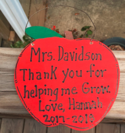 Teacher Gifts A9502  (teachers name) Thank you for helping me Grow Love (child's name) and  (current) year