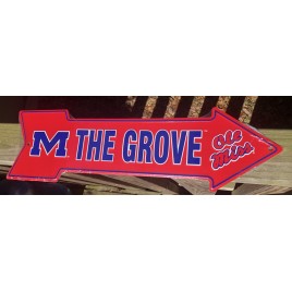 AS25014- M the Grove Old Miss Metal Arrow Sign 