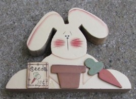 B2110 - Rabbit 10 cents seeds wood 