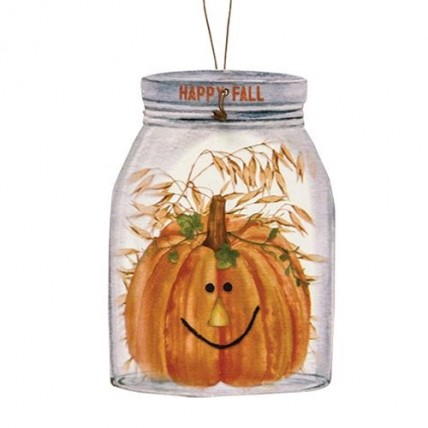 Happy Fall Mini Mason Jar Ornament