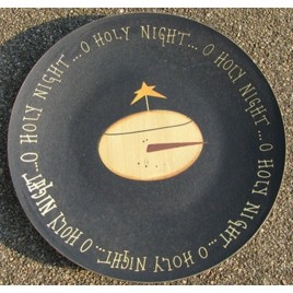 Primitive Wood Plate GRWP84- O Holy Night 