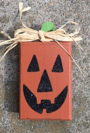 H62231 - Wood Pumpkin Block 