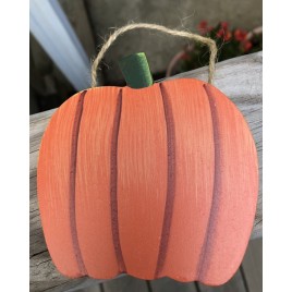 Fall Wood CH27 - Pumpkin hangs by jute 
