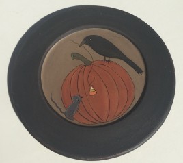32941 Crow & Mouse Pumpkin Plate