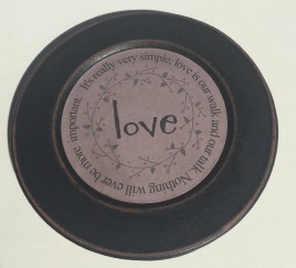 33082L Wood Plate Love - It's really very simple, love is our walk and our talk