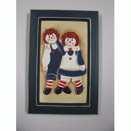 CAN55 - Raggedy Ann and Andy Canvas Sign 