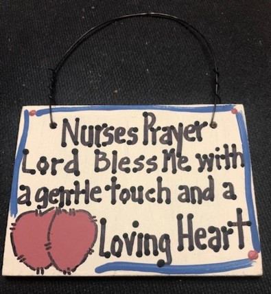 Crafts Wood NP0621 Nurses Prayer Lord Bless Me with a gentle touch and a Loving Heart 