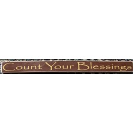 PBW808R-Count Your Blessings Wood Block 