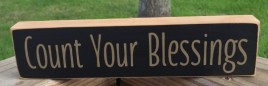 T2213 Count Your Blessings Wood Block 