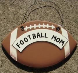 WD1900A - Football Mom wood sign 