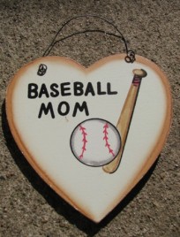 WD1900D - Baseball Mom wood sign 