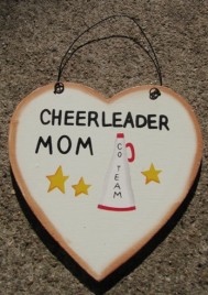 WD1900G - Cheerleader Mom wood sign