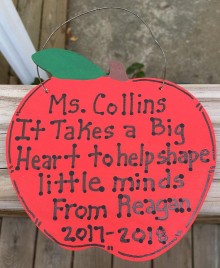Teacher Gifts A9502 (teachers name) It Takes A Big Heart (child's name) and year