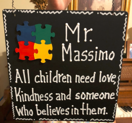 Autism Puzzle Sign Teacher Gift -  All kids need a little help a little hope and somebody who believes in them