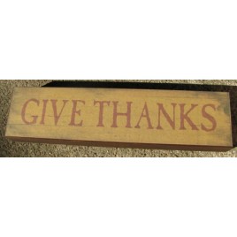 bj-35 Give Thanks wood  Block 