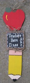 Teacher Gifts 92St - Teacher Stringer - Apple, Slate and Pencil