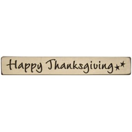 G1215 - Happy Thanksgiving Engraved Wood Block