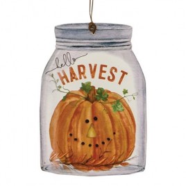 Hello Harvest Mini Mason Jar Ornament