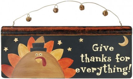 Fall Decor Metal Sign G35740-Give Thanks for Everything!
