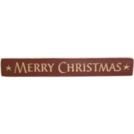 G9049 - Merry Christmas Engraved wood block  