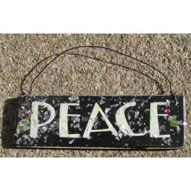 GH5166P - Peace Wood Glittery Sign