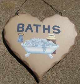 HP16 - Baths wood heart 