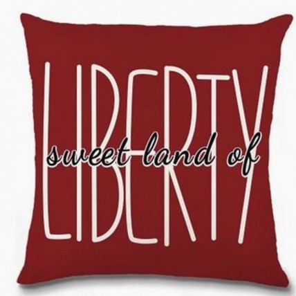 6VM69529Q5 Liberty Sweet land of Patriotic Pillow(no insert just pillow cover)