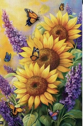 TC11816118 Sunflower Garden with Butterflies – Double-Sided garden flag TC11816118 Sunflower Garden with Butterflies – Double-Sided garden flag