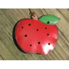  3DPunched Tin OR319 Apple Ornament
