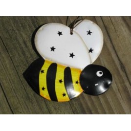 OR326 - Bee Tin Punched Ornament 