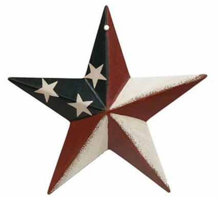 GXME0035A Americana Barn Star, 3 1/2 inches in diameter GXME0035A Americana Barn Star, 3 1/2 inches in diameter
