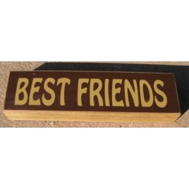 pb6122R - Best Friends wood block 