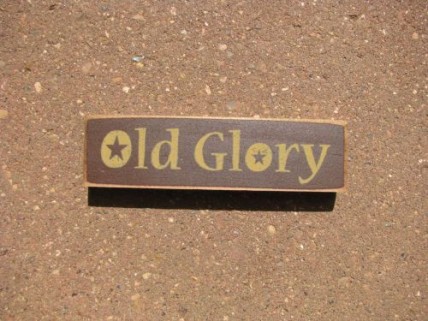 PBW961R - Old Glory wood block 