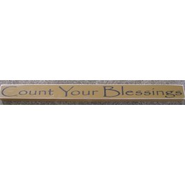 PBW808M-Count Your Blessings Wood Block 