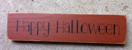  T2097 - Happy Halloween Wood Block