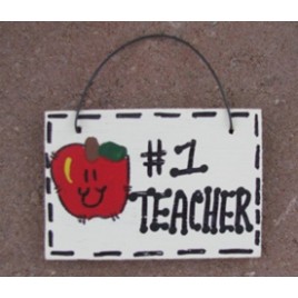 T3200- #1 Teacher wood sign