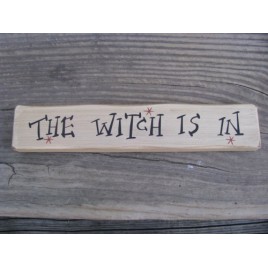 M9030TWII-The Witch Is In wood block 