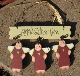 Country Crafts WD1093 Angels Gather Here 