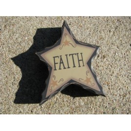 Primitive Wood WD902 - Faith Standing Star 