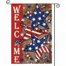 TP2162694 Welcome American Stars And Stripes garden flag double sided TP2162694 Welcome American Stars And Stripes garden flag double sided